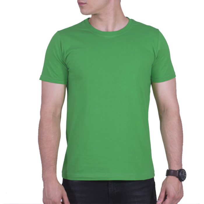 تیشرت ساده پنبه ای مردانه سبز