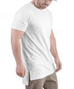 تیشرت لانگ سفید مردانه